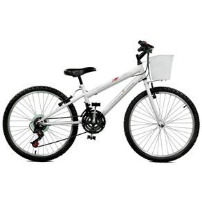 Bicicleta Aro 24 Serena Plus 21 Marchas - Master Bike - Branco