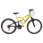 Bicicleta Aro 26 18v Status Full - Amarela
