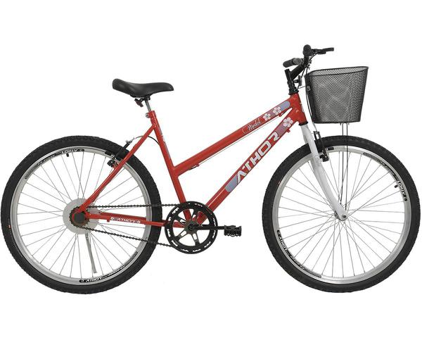 Bicicleta Aro 26 Athor Sem Marcha Model Vermelha