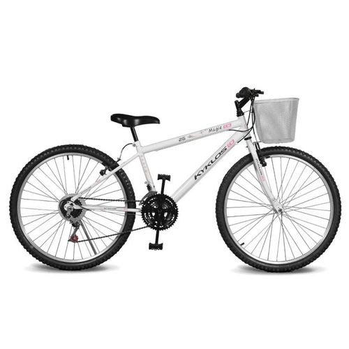 Bicicleta Aro 26 Magie 21v Branca Kyklos