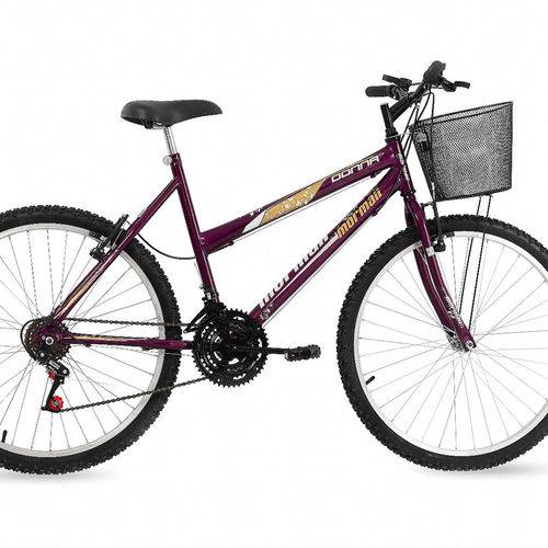 Bicicleta Aro 26 Mountain Bike Donna Mormaii Fem. C/ Cesta