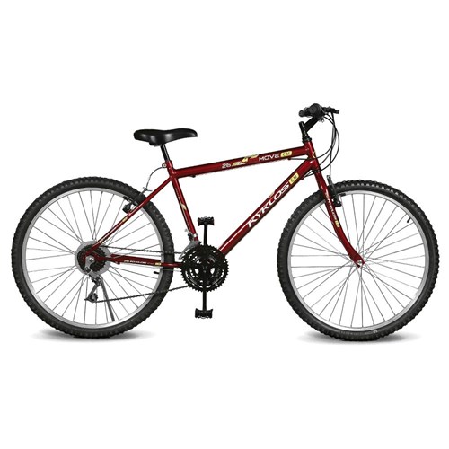 Bicicleta Aro 26 Move 21V Vermelho Kyklos