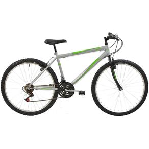 Bicicleta Aro 26 Mtb Polimet V-brake 18v Prata