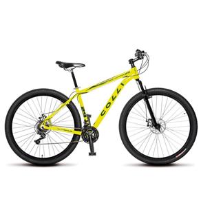 Bicicleta Aro 29 Freio a Disco Shimano MTB Alumínio Amarelo Neon - Colli Bikes - Amarelo
