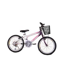 Bicicleta Athor Aro 20 Mtb 18/M Charmy Feminino C/ Cestão - Violeta