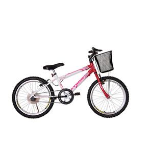 Bicicleta Athor Aro 20 Mtb S/M Charmy Feminino C/ Cestão - Vermelha