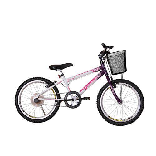 Bicicleta Athor Aro 20 Mtb S/m Charmy Feminino C/ Cestão - Violeta