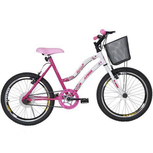 Bicicleta Athor Aro 20 Mtb S/m Melissa Feminino C/ Cestão - Rosa