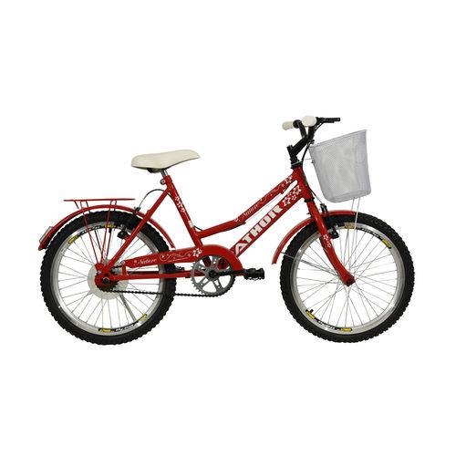 Bicicleta Athor Aro 20 Nature com Cesta Vermelha