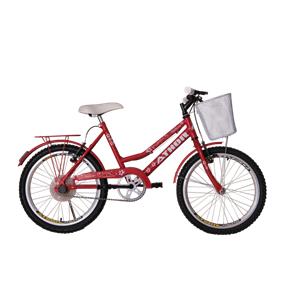 Bicicleta Athor Aro 20 Nature Feminino com Cestão - Vermelha