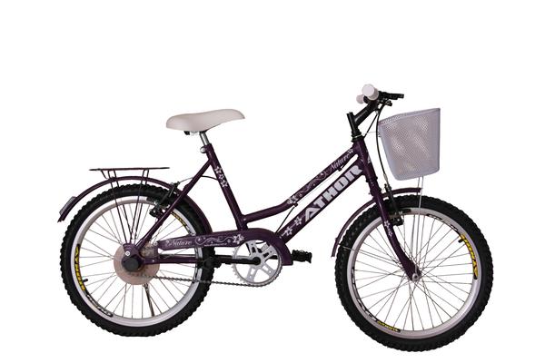 Bicicleta Athor Aro 20 Nature Feminino com Cestão - Violeta