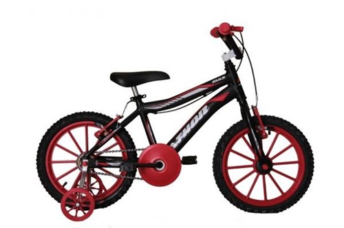Bicicleta Athor Aro 16 Max Aluminio Masculino Preta com Kit Vermelho