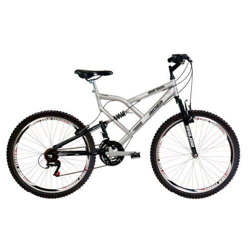 Bicicleta Big Rider 24 V Aro 26 Aero Prata 24 Marchas - Mormaii