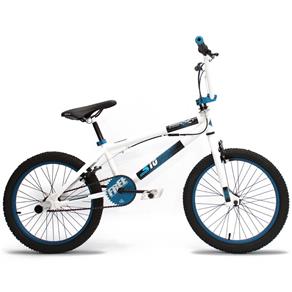 Bicicleta Bmx Serie 10 Aro 20` Branco Azul 3559 Prox