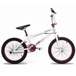 Bicicleta Bmx Serie 10 Aro 20` Branco Roxo 3557 Prox