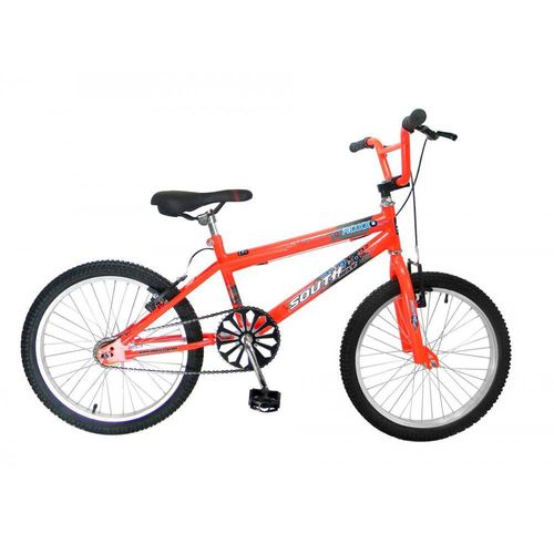 Bicicleta BMX South Freestyle Aço Carbono Aro 20 Laranja