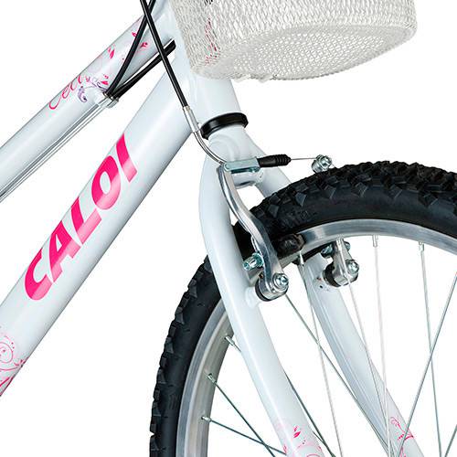 Bicicleta Caloi Ceci Aro 24 21 Marchas MTB - Branco