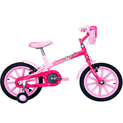 Bicicleta Caloi Super Poderosas Aro 16" Rosa