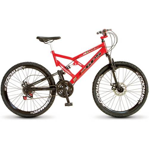 Bicicleta Colli Aro 26 Gps 21 Marchas Freios à Disco 220/16 Vermelho