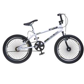 Bicicleta Colli Bike Aro 20 Extreme com 72 Raias Pretas - Branco/preto