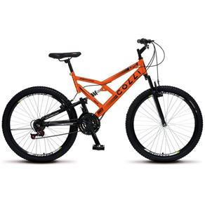 Bicicleta Colli Bike GPS 148 Aro 26 Aero 21 Marchas Dupla Suspensão - Laranja