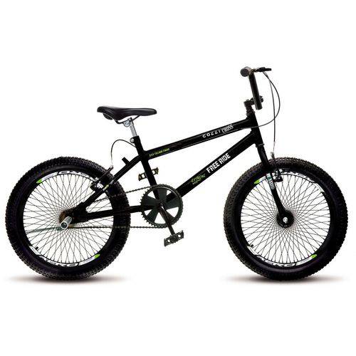 Bicicleta Colli Bmx Cross Extreme Preto Aro 20 Aero 72 Raios Freio V-Break