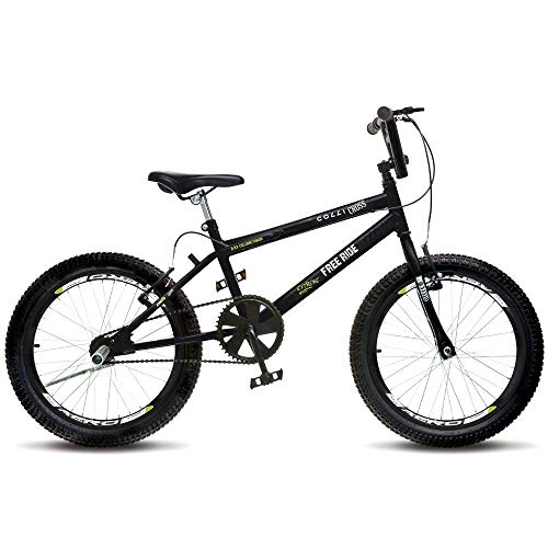 Bicicleta Colli Cross Extreme Free Ride Preto Aro 20 36 Raias Freios V-Brake