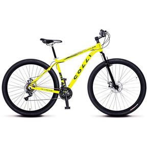 Bicicleta Colli em Alumínio Aro 29 MTB Suspensão Dianteira Freios Á Disco Colli - 531 - Amarelo