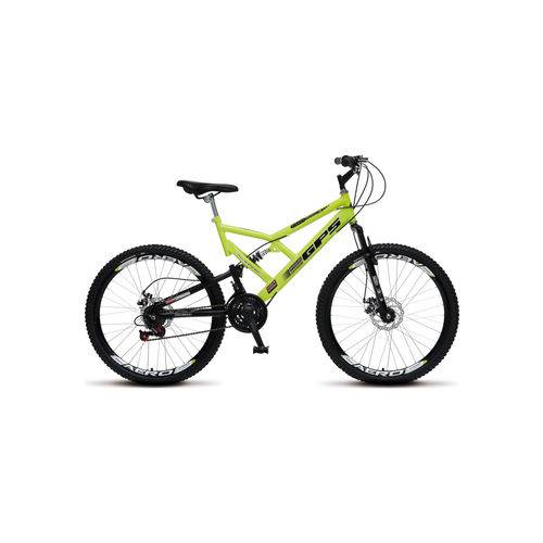 Bicicleta Colli Gps Full Suspension Aro 26 Amarelo Neon