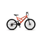 Bicicleta Colli Gps Full Suspension Aro 26 Laranja Neon