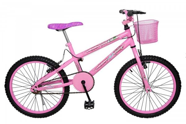 Bicicleta Colli Jully Rosa Aro 20 Freios V- Brake