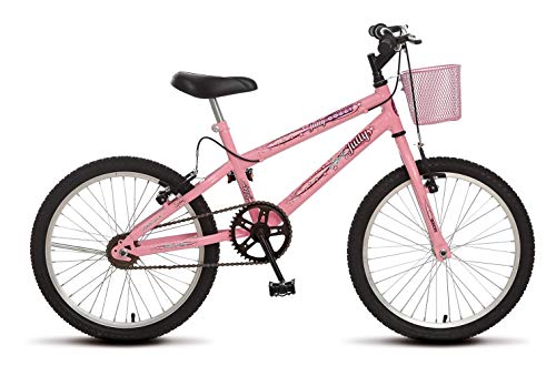 Bicicleta Colli July 170 Aro 20 Freios V- Brake Cestinha Rosa