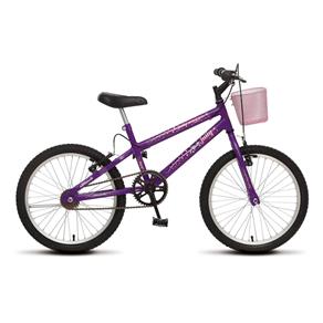 Bicicleta Colli July 170 Aro 20 Freios V- Brake Cestinha Violeta