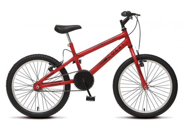 Bicicleta Colli Max Boy 160 Aro 20 Freios V-Brake Vermelho