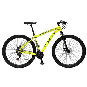 Bicicleta COLLI MTB Aro 29 21 Velocidades Freios a Disco com KIT SHIMANO - Amarelo