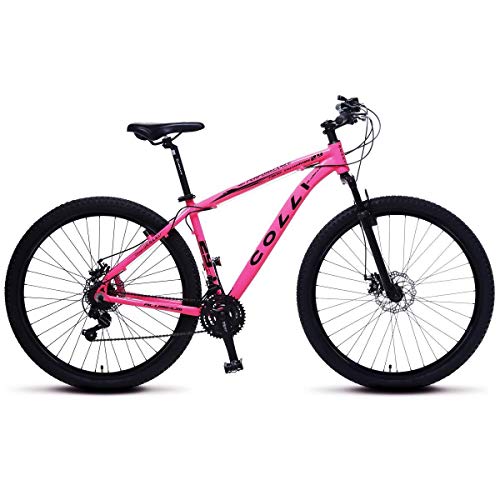 Bicicleta Colli Mtb High Performance Rosa Aro 29 Alum. Kit Shimano 21M Susp. Dianteira Freios a Disco