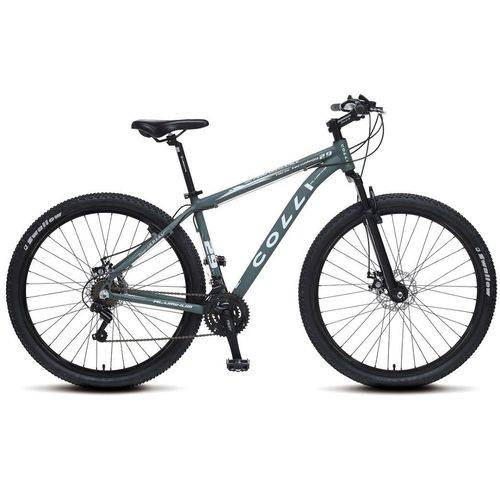 Bicicleta Colli MTB High Performance Verde Militar Aro 29 Alum. Kit Shimano 21M Susp. Dianteira Frei