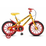 Bicicleta Colli MTB Hot Aro16 Masculino Amarelo Vermelho
