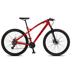 Bicicleta Colli Toro Alumínio A.29 Freio Disco Hidráulicos Suspensão Dianteira - Vermelho