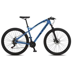 Bicicleta Colli Toro Alumínio A.29 Freio Disco Suspensão Dianteira - Azul Claro