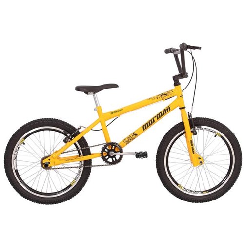 Bicicleta Cross Energy Aro 20 Alumínio Amarelo Mormaii