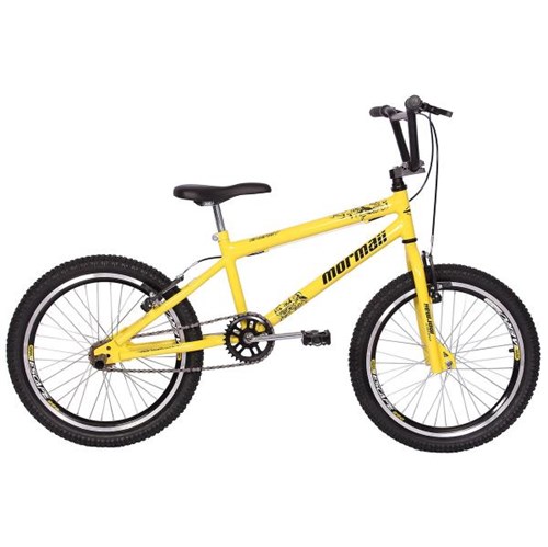 Bicicleta Cross Energy Aro 20 Feminina Amarelo Skol Mormaii