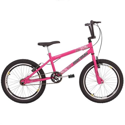 Bicicleta Cross Energy Aro 20 Feminino Rosa Barbie Mormaii