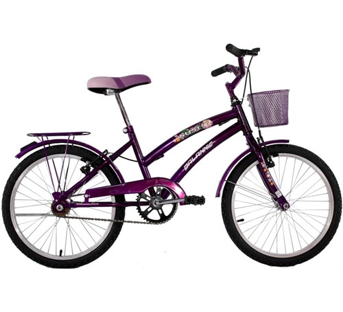 Bicicleta Dalannio Aro 20 com Cestinha Susi Violeta
