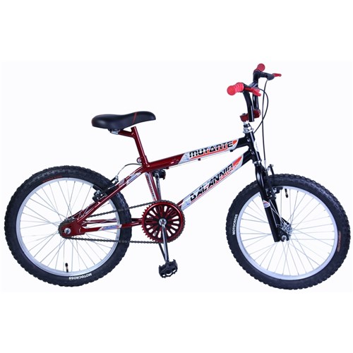 Bicicleta Dalannio Bike Masculina Aro 20 Mutante Preto e Vermelho