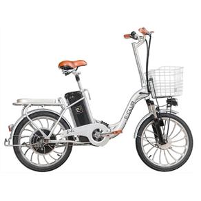 Bicicleta E-Club Life Aro 20 Elétrica (Não Dobra) Cor Cinza/Prata