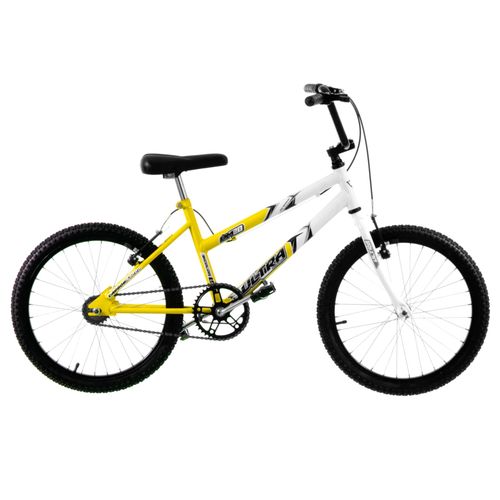 Bicicleta Feminina Aro 20 Amarelo e Branco Ultra Bikes