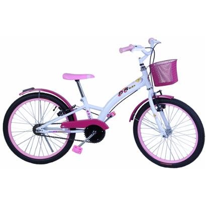 Bicicleta Feminina Aro 20 Fashion com Cestinha