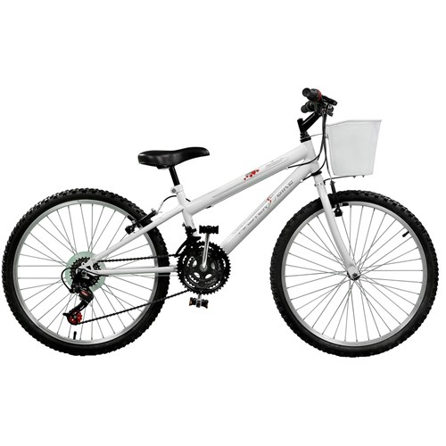 Bicicleta Feminina Serena Plus 21V Aro 24 Master Bike - Branco