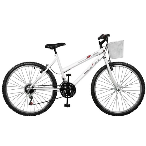 Bicicleta Feminina Serena Plus 21V Aro 26 Master Bike - Branco